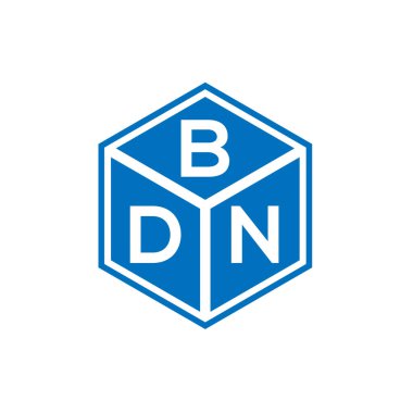 Siyah arka planda BDN harf logosu tasarımı. BDN yaratıcı harflerin baş harfleri logo kavramı. BDN harf tasarımı.