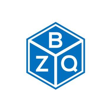 Siyah arka planda BZQ harfi logo tasarımı. BZQ yaratıcı harf logosu konsepti. BZQ harf tasarımı.