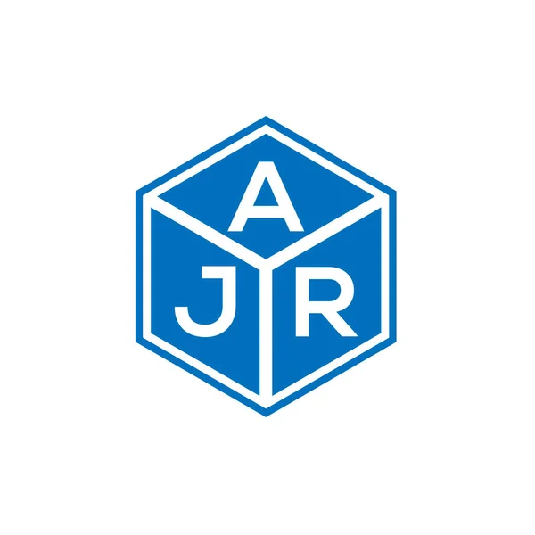 Σχεδιασμός Λογότυπου Γραμμάτων Ajr Μαύρο Φόντο Δημιουργικά Αρχικά Ajr Έννοια — Διανυσματικό Αρχείο