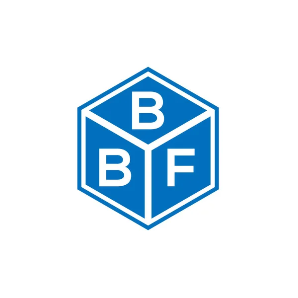 Bbf Brev Logotyp Design Svart Bakgrund Bbf Kreativa Initialer Brev — Stock vektor