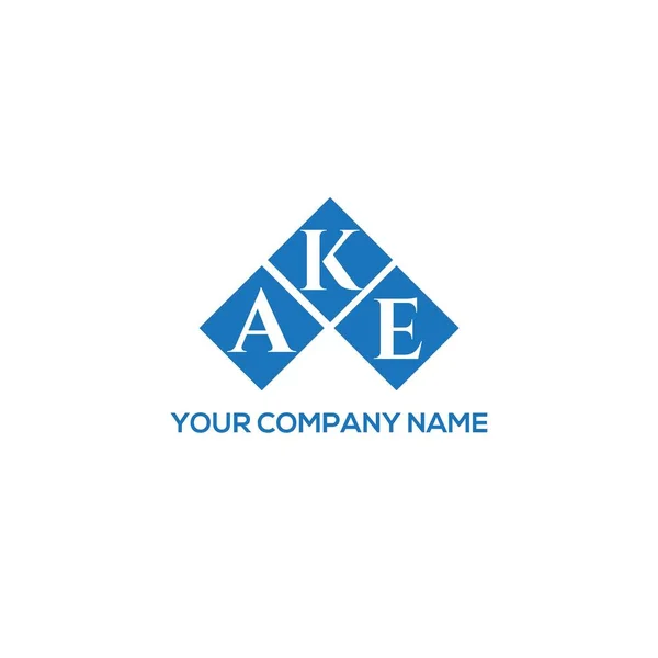 Kae Brev Logo Design Hvid Baggrund Kae Kreative Initialer Brev – Stock-vektor