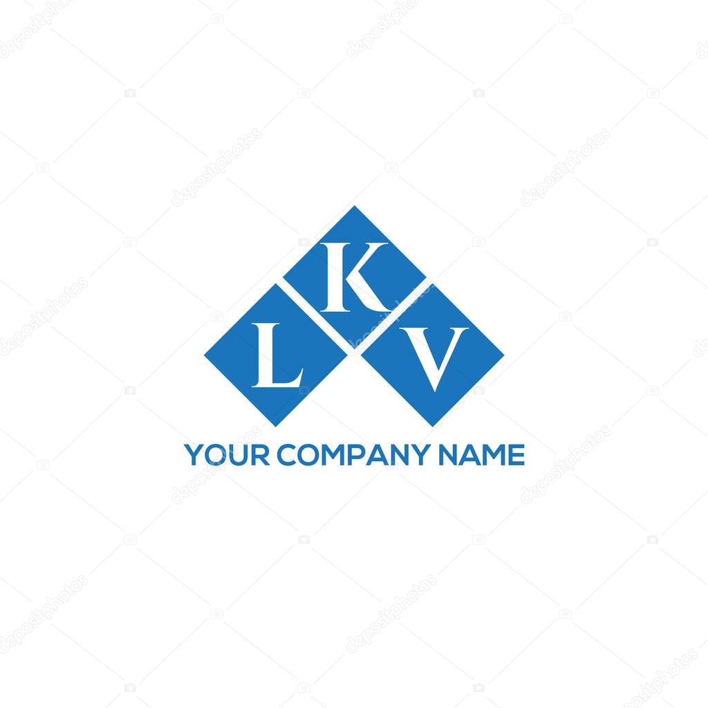 LKV letter logo design on WHITE background. LKV creative initials letter logo concept. LKV letter design.