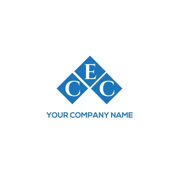 Cec字母标识设计为黑色背景 Cec创意首字母首字母标识概念 Cec字母设计 — 图库矢量图片