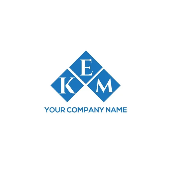 Kem Letter Logo Design Black Background Kem Creative Initials Letter — Stock Vector