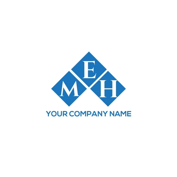 Meh字母标识设计黑色背景 Meh创意的首字母首字母标识概念 Meh字母的名称 Meh字母标识设计的黑色背景 Meh创意的首字母首字母标识概念 Meh字母的名称 Meh字母在黑色背带上的标识设计 — 图库矢量图片