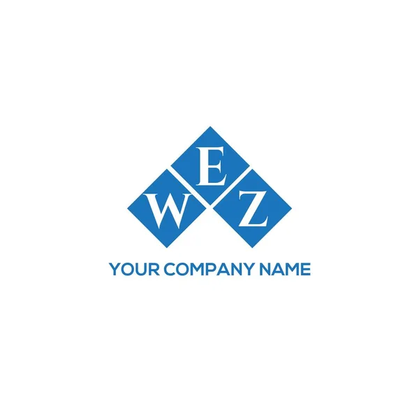 Wez Letter Logo Design Black Background Wez Creative Initials Letter — Stock Vector