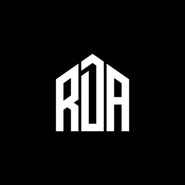 ブラックを基調としたRdaレターロゴデザイン Rdaクリエイティブイニシャルレターロゴコンセプト Rdaの手紙のデザイン 黒の背景にRdaの手紙のロゴデザイン Rdaクリエイティブイニシャルレターロゴコンセプト Rda手紙のデザイン Rda手紙のロゴのデザイン — ストックベクタ