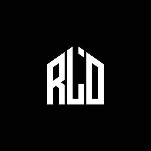 Дизайн Логотипа Rlo Чёрном Фоне Концепция Логотипа Инициалами Rlo Rlo — стоковый вектор