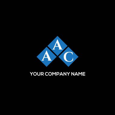 Siyah arka planda AAC harf logosu tasarımı. AAC yaratıcı harflerin baş harfleri logo kavramı. AAC harf tasarımı. Siyah arkaplan üzerinde AC harfi logo tasarımı. AAC yaratıcı harflerin baş harfleri logo kavramı. AAC harf tasarımı.