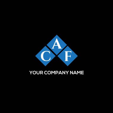 BLACK arka planında CAF harfi logo tasarımı. CAF yaratıcı harf logosu konsepti. CAF harf tasarımı. CAF harfi logo tasarımı. CAF yaratıcı harf logosu konsepti. CAF harf tasarımı. CAF harfi logo tasarımı BLACK backgrou üzerinde