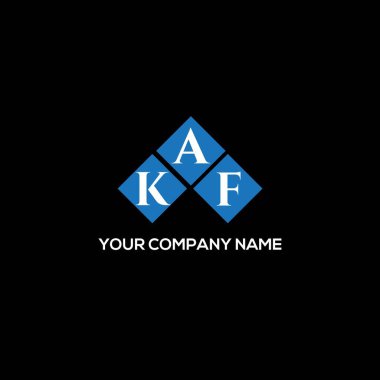 KLACK arka planında KAF harfi logo tasarımı. KAF yaratıcı harflerin baş harfleri logo kavramı. KAF harf tasarımı. KAF harfi logo tasarımı. KAF yaratıcı harflerin baş harfleri logo kavramı. KAF harf tasarımı.
