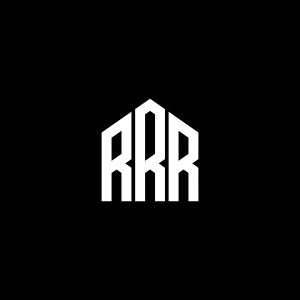 Rrr Letter Logo Design Black Background Rrr Creative Initials Letter — Stock Vector