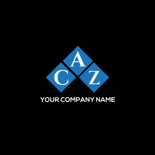 Σχεδιασμός Λογότυπου Γράμματα Caz Μαύρο Φόντο Caz Δημιουργική Αρχικά Γράμμα — Διανυσματικό Αρχείο