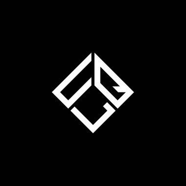 Siyah arkaplanda UQL harf logosu tasarımı. UQL yaratıcı harflerin baş harfleri logo kavramı. UQL harf tasarımı.