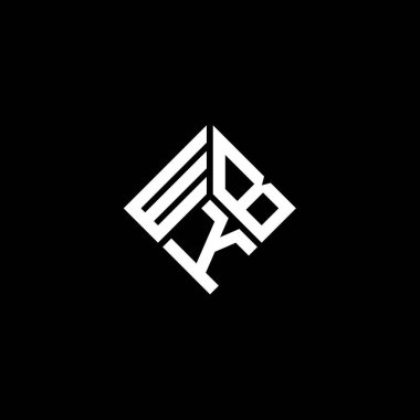 Siyah arkaplanda WBK harf logosu tasarımı. WBK yaratıcı harflerin baş harfleri logo kavramı. WBK harf tasarımı.