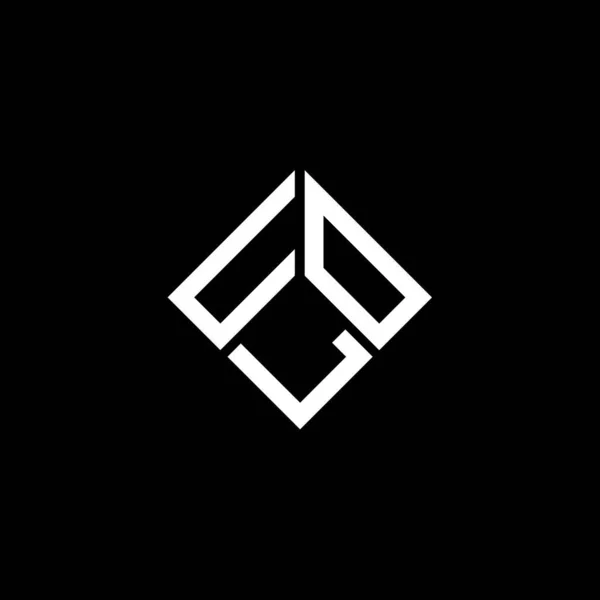 Design Logotipo Carta Uol Fundo Preto Uol Iniciais Criativas Conceito — Vetor de Stock