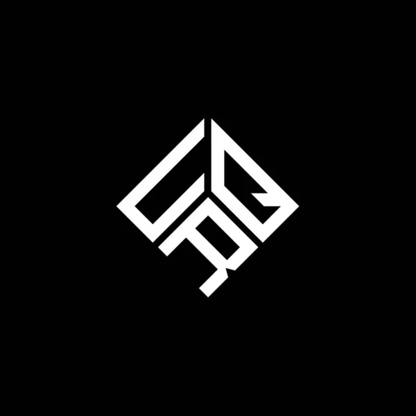 Uqr Letter Logo Design Black Background Uqr Creative Initials Letter — Stock Vector