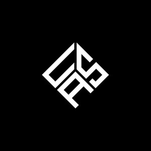 Usa Letter Logo Design Black Background Usa Creative Initials Letter — Stock Vector