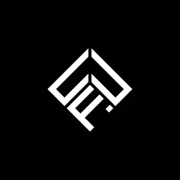 Uuf Letter Logo Ontwerp Zwarte Achtergrond Uuf Creatieve Initialen Letter — Stockvector