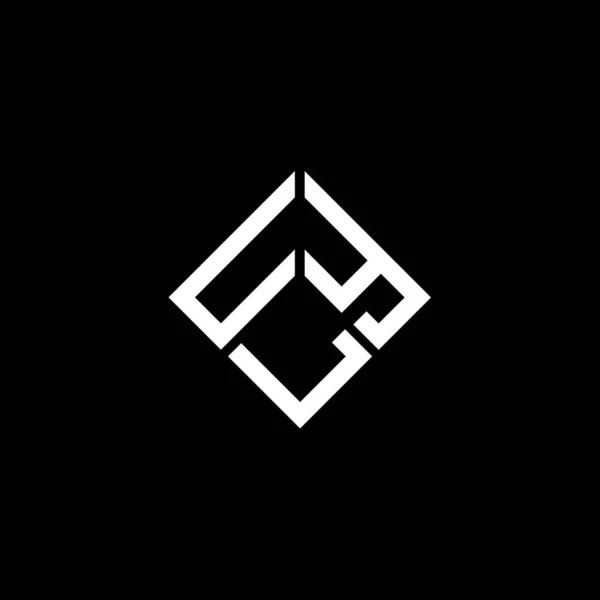Uyl Lettre Logo Design Sur Fond Noir Uyl Initiales Créatives — Image vectorielle
