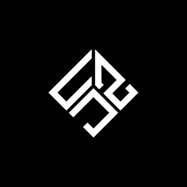 Uzj Letter Logo Design Black Background Uzj Creative Initials Letter — Stock Vector