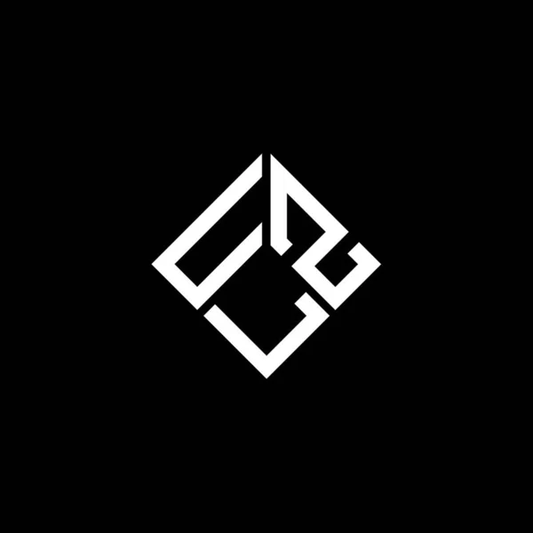 Uzl Letter Logo Design Black Background Uzl Creative Initials Letter — Stock Vector