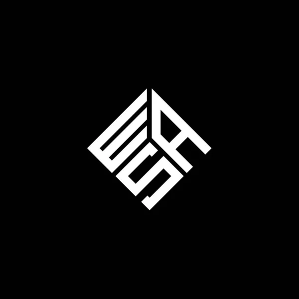 Дизайн Логотипа Черном Фоне Концепция Логотипа Букв Креативной Дизайн Букв — стоковый вектор