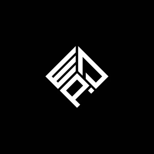 Дизайн Логотипу Літери Wdp Чорному Тлі Творчі Ініціали Wdp Концепція — стоковий вектор