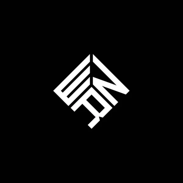 Projekt Logo Litery Wnr Czarnym Tle Wnr Twórcze Inicjały Koncepcja — Wektor stockowy