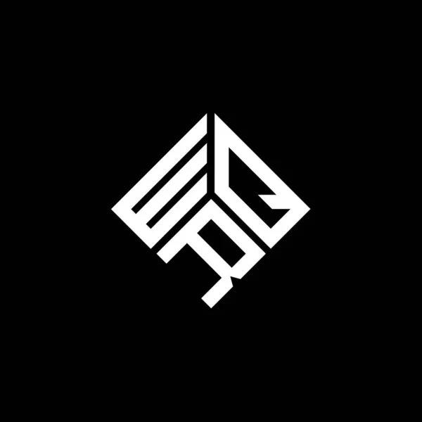 Σχεδιασμός Λογότυπου Wqr Γραμμάτων Μαύρο Φόντο Σχέδιο Λογοτύπου Δημιουργικά Αρχικά — Διανυσματικό Αρχείο