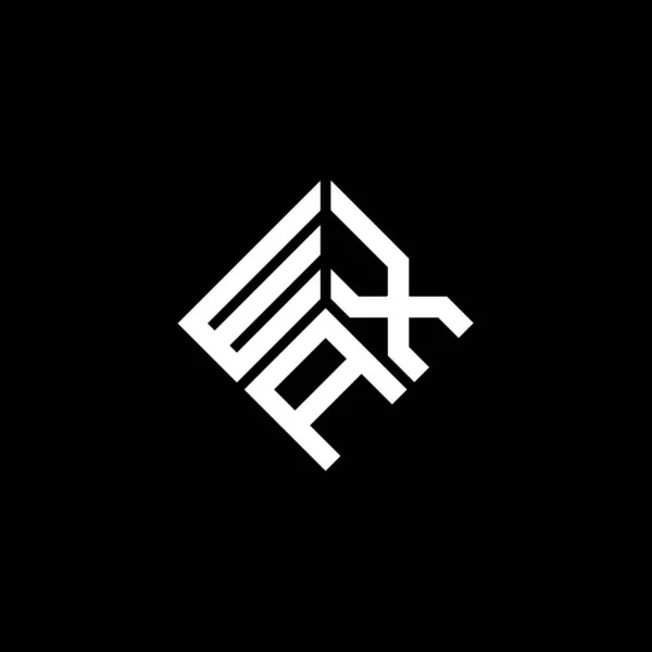 Projekt Logo Litery Wxa Czarnym Tle Wxa Twórcze Inicjały Koncepcja — Wektor stockowy