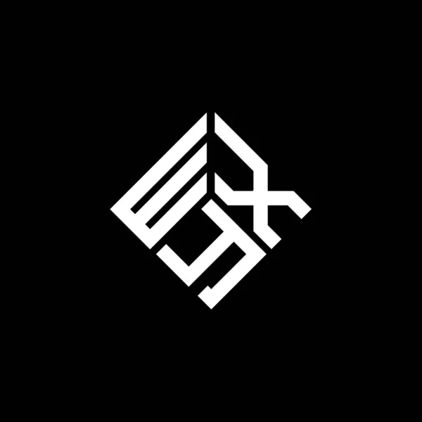Wxy Письмо Дизайн Логотипа Черном Фоне Концепция Логотипа Инициалами Wxy — стоковый вектор