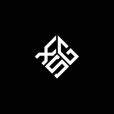 Siyah arka planda XGS harfi logo tasarımı. XGS yaratıcı harf logosu konsepti. XGS harf tasarımı.