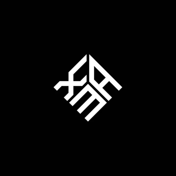 Σχεδιασμός Λογότυπου Γραμμάτων Xam Μαύρο Φόντο Δημιουργικά Αρχικά Xam Έννοια — Διανυσματικό Αρχείο