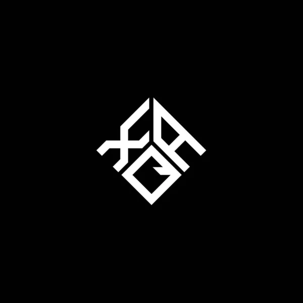 Modèle Logo Lettre Xaq Sur Fond Noir Xaq Initiales Créatives — Image vectorielle