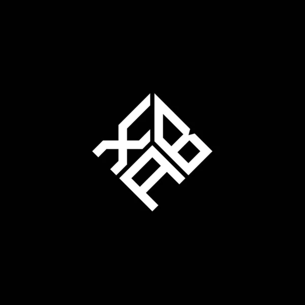 Xba Letter Logo Ontwerp Zwarte Achtergrond Xba Creatieve Initialen Letter — Stockvector