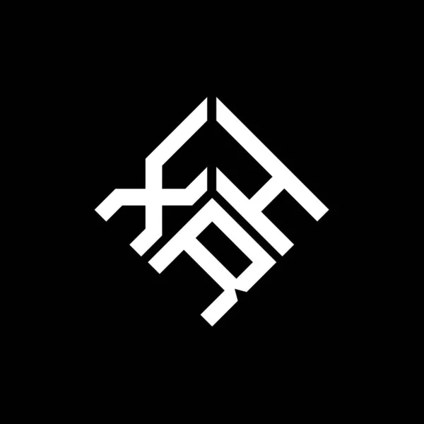 Diseño Del Logotipo Letra Xhr Sobre Fondo Negro Xhr Iniciales — Archivo Imágenes Vectoriales