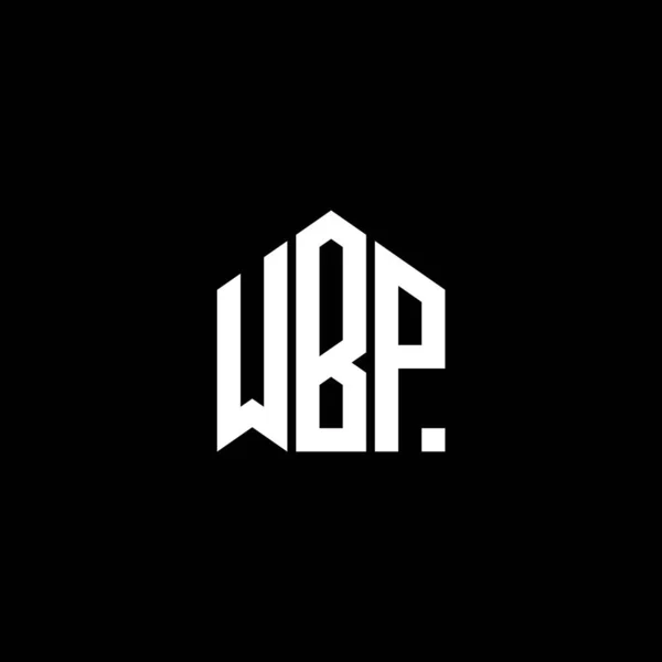 Wbp Písmeno Logo Design Černém Pozadí Wbp Kreativní Iniciály Písmeno — Stockový vektor