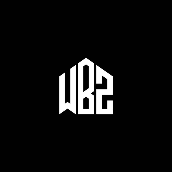 Wbz Letter Logo Design Black Background Wbz Creative Initials Letter — Stock Vector