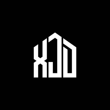 Siyah arkaplanda XJD harf logosu tasarımı. XJD yaratıcı harflerin baş harfleri logo kavramı. XJD harf tasarımı.