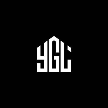 Siyah arka planda YGL harf logosu tasarımı. YGL yaratıcı harflerin baş harfleri logo kavramı. YGL harf tasarımı.