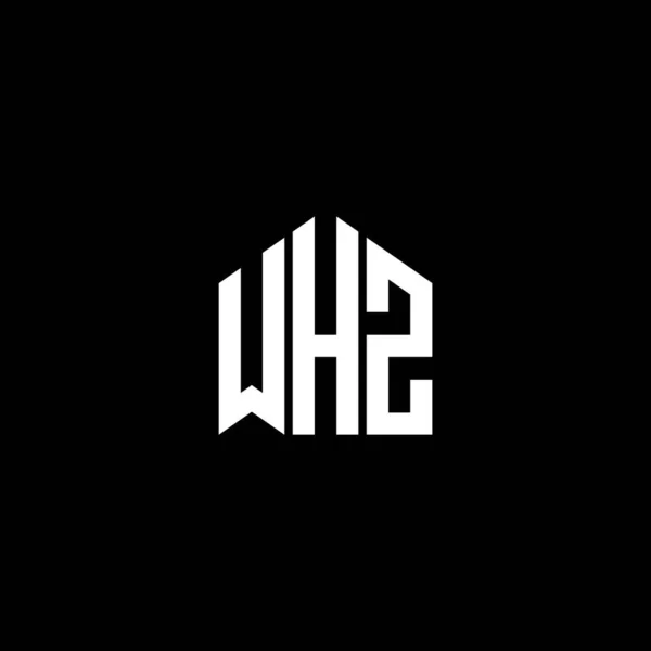 Whz Letter Logo Design Black Background Whz Creative Initials Letter — Stock Vector