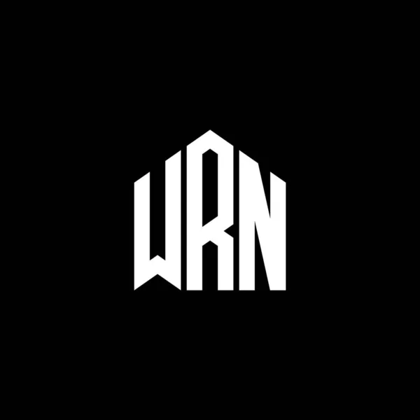 Дизайн Логотипа Wrn Чёрном Фоне Концепция Логотипа Инициалами Wrn Дизайн — стоковый вектор