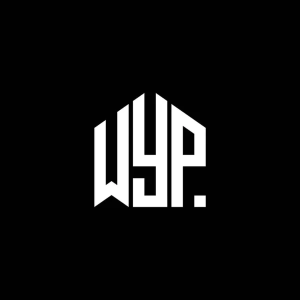 Wyp Lettre Logo Design Sur Fond Noir Wyp Initiales Créatives — Image vectorielle
