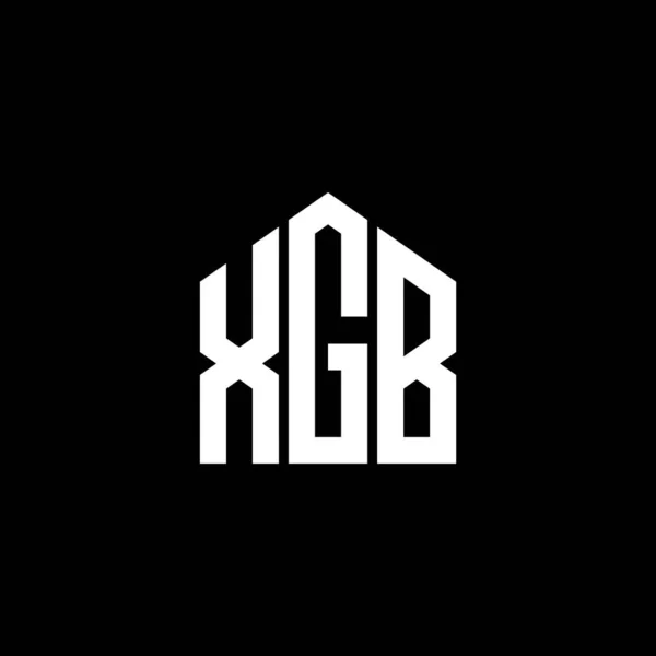 Xgb Letter Logo Design Auf Schwarzem Hintergrund Xgb Kreative Initialen — Stockvektor