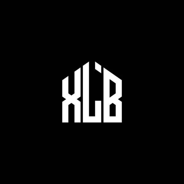 Siyah arkaplanda XLB harfi logo tasarımı. XLB yaratıcı harflerin baş harfleri logo kavramı. XLB harf tasarımı.