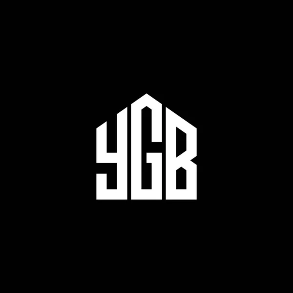 Ygb Letter Logo Design Auf Schwarzem Hintergrund Ygb Kreative Initialen — Stockvektor