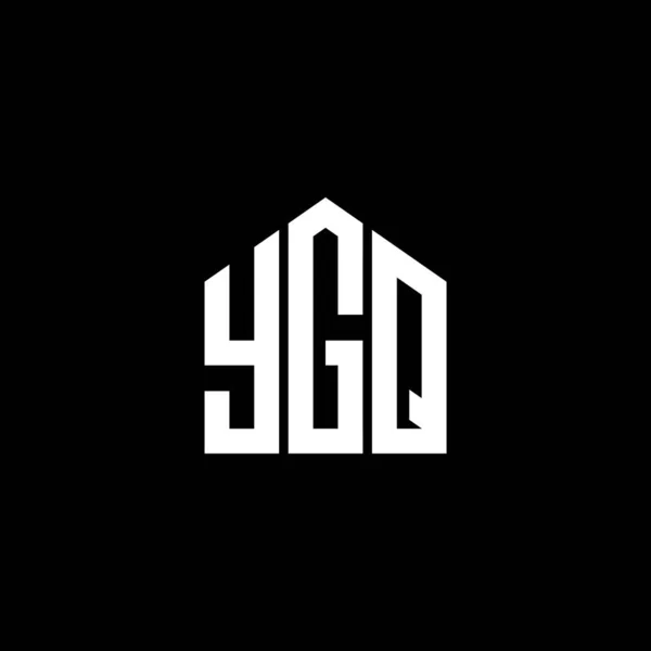 Ygq Letter Logo Design Black Background Ygq Creative Initials Letter — Stock Vector