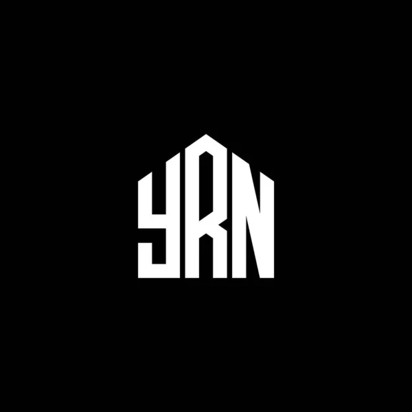 Yrn Letter Logo Design Black Background Yrn Creative Initials Letter — Stock Vector
