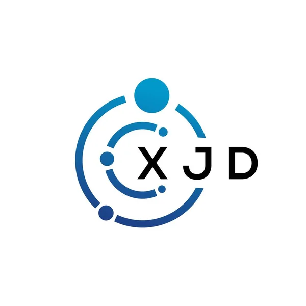 Xjd Дизайн Логотипу Білому Тлі Xjd Творчі Ініціали Літеру Логотип — стоковий вектор